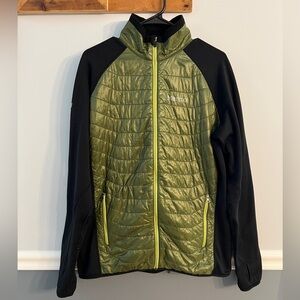 Marmot Men’s Hybrid Insulated Polartec Jacket Green Black Size Large